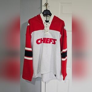 KC Chiefs Hockey style pullover hoodie sz xl